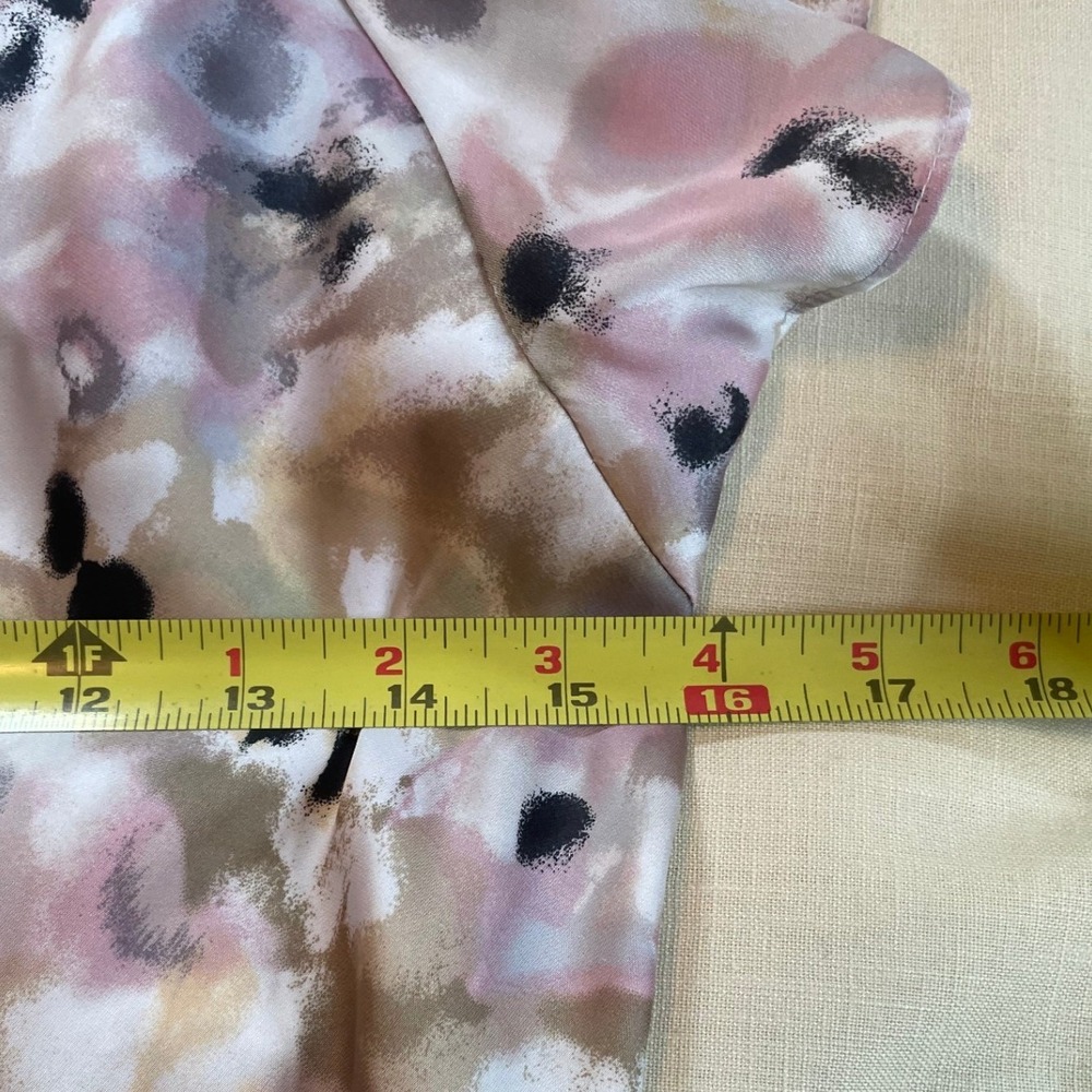 Violet & Claire Watercolor Floral Flutter Layered Sz S Feminine Summer Casual - Picture 10 of 11